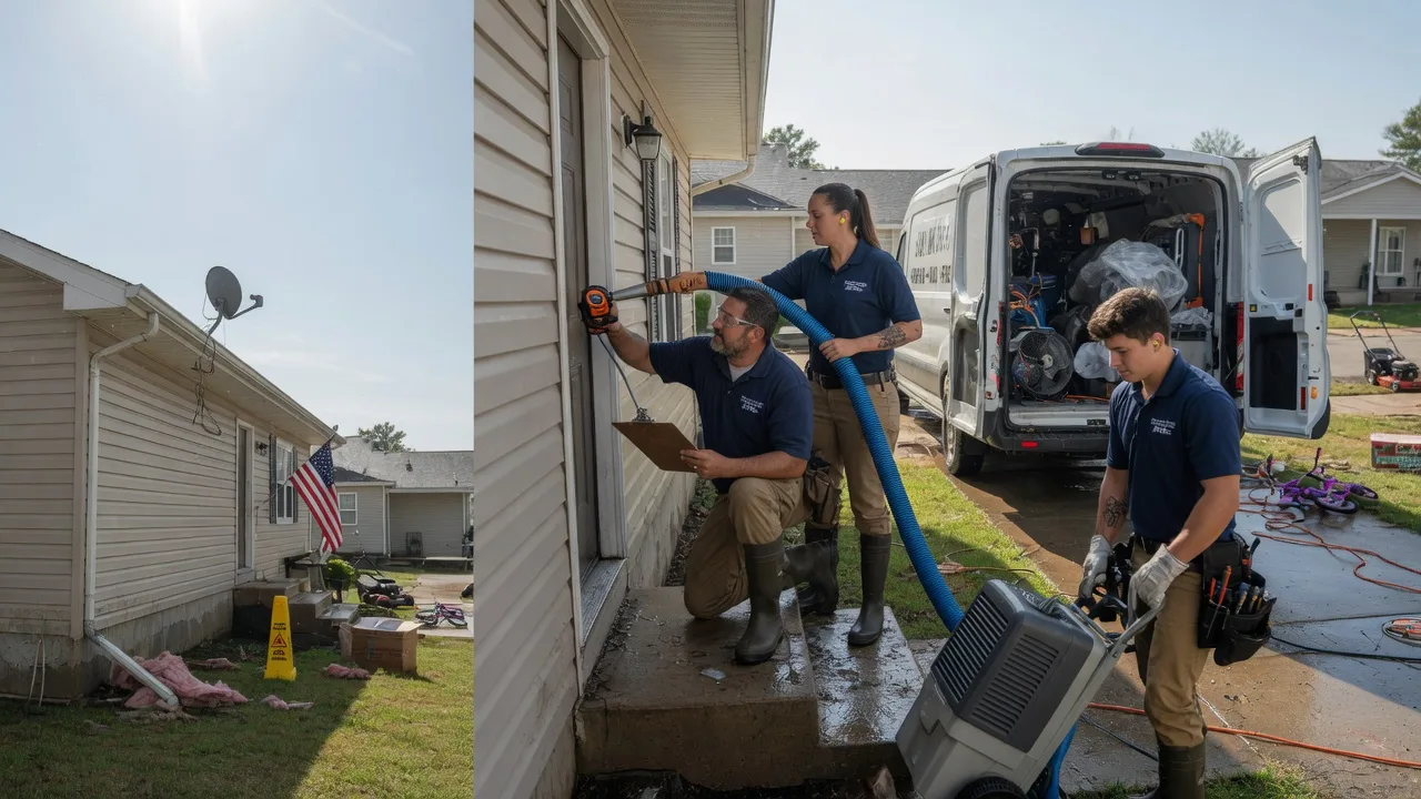 Ceiling Water Damage Restoration in Higgins, TX near me